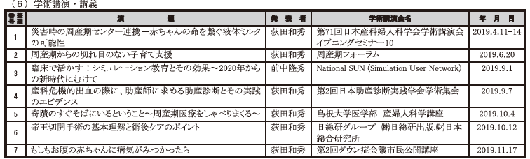 座長